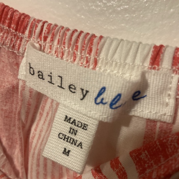 Charlotte Russe Bailey Blue Women’s M Mini Tank Dress Red/White Herringbone NWT - Picture 2 of 9